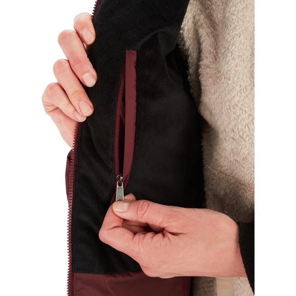 NWT Marmot Women’s Montreal 700 Fill Down Fur Lined Long Parka Port Royal Red - Picture 4 of 13